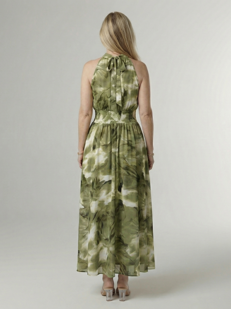 Sylin | Abito Midi con Scollo Americano