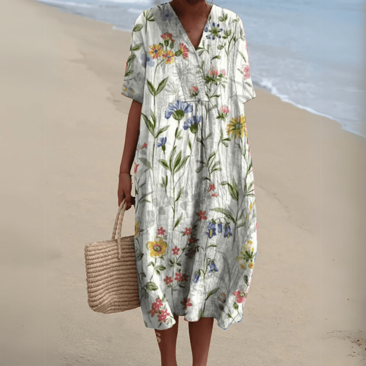 Nathalie | Abito elegante a fiori