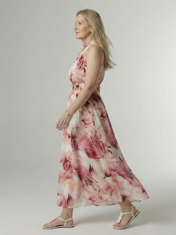Sylin | Abito Midi con Scollo Americano