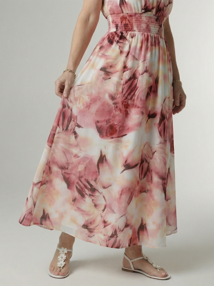 Sylin | Abito Midi con Scollo Americano