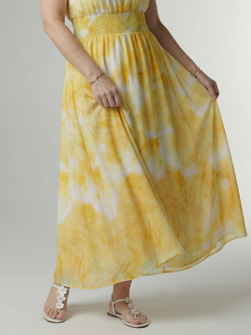 Sylin | Abito Midi con Scollo Americano