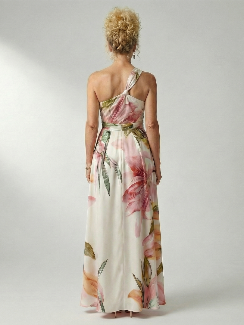 Amiel | Abito Maxi Leggero con Stampa Floreale