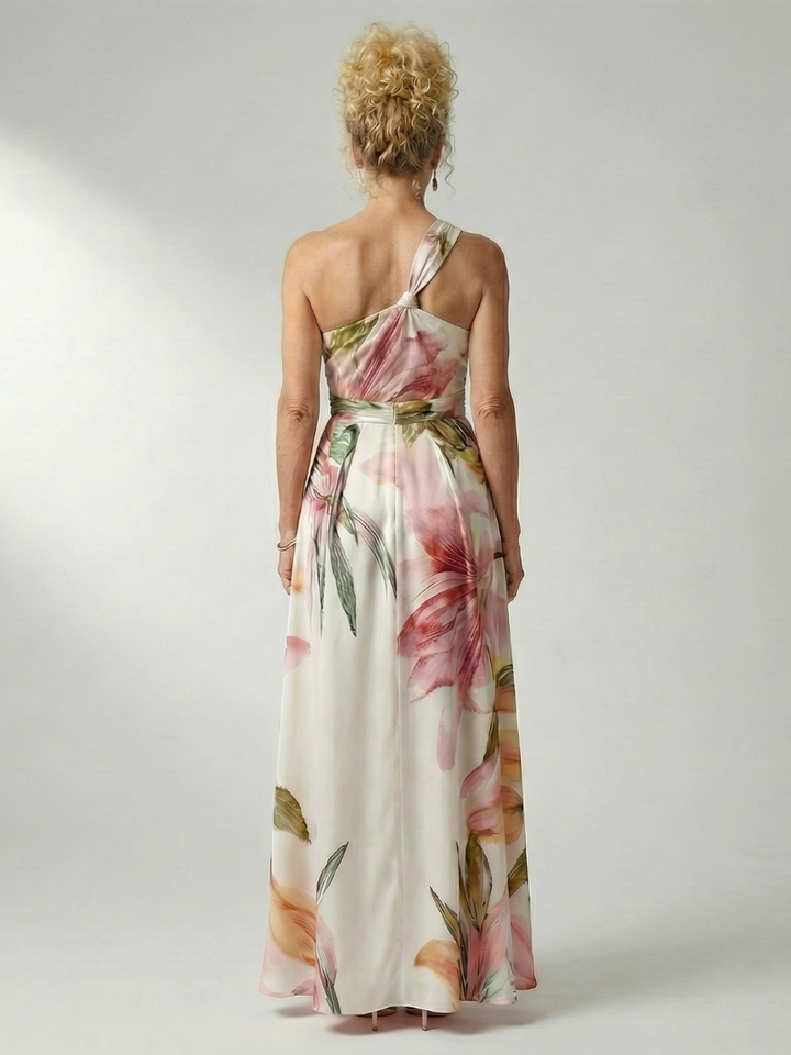 Amiel | Abito Maxi Leggero con Stampa Floreale