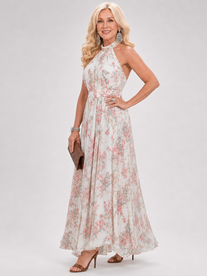 Guinevere | Abito Midi Floreale con Gonna Leggera