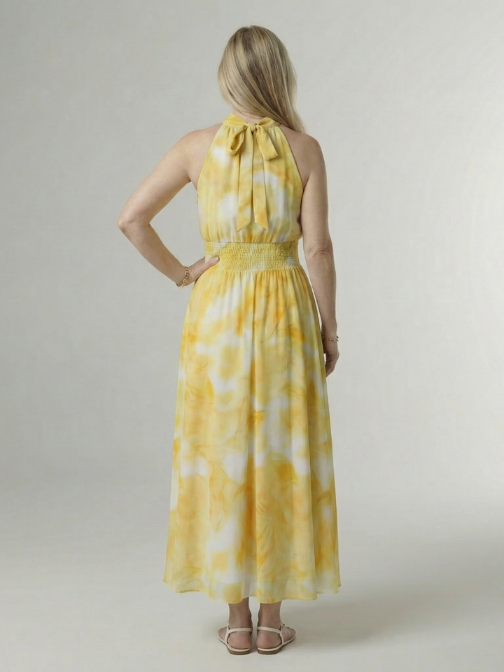 Sylin | Abito Midi con Scollo Americano
