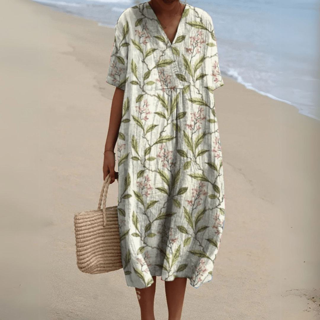 Nathalie | Abito elegante a fiori