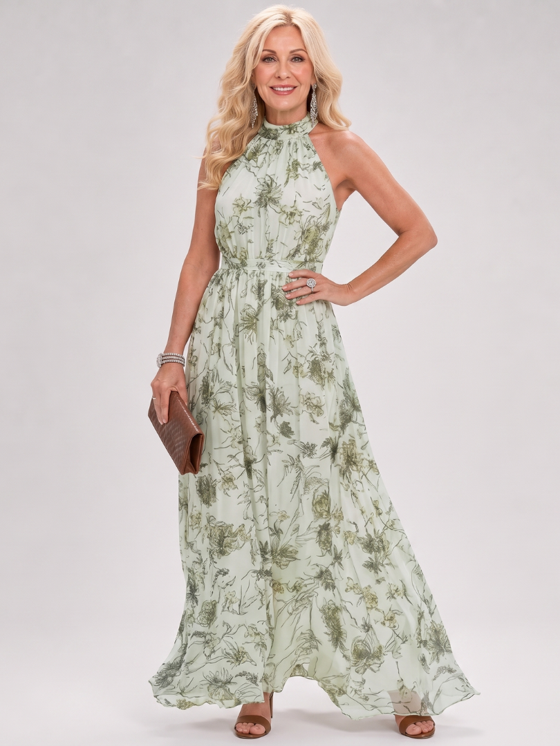 Guinevere | Abito Midi Floreale con Gonna Leggera