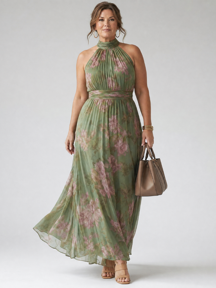 Mirelle | Abito Midi con Scollo Americano
