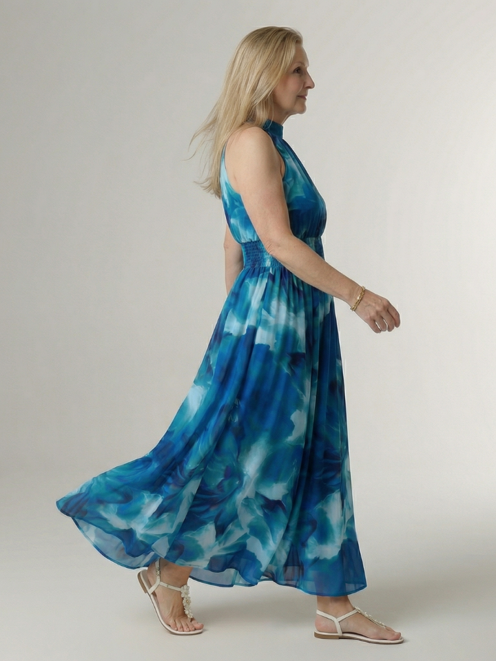 Sylin | Abito Midi con Scollo Americano