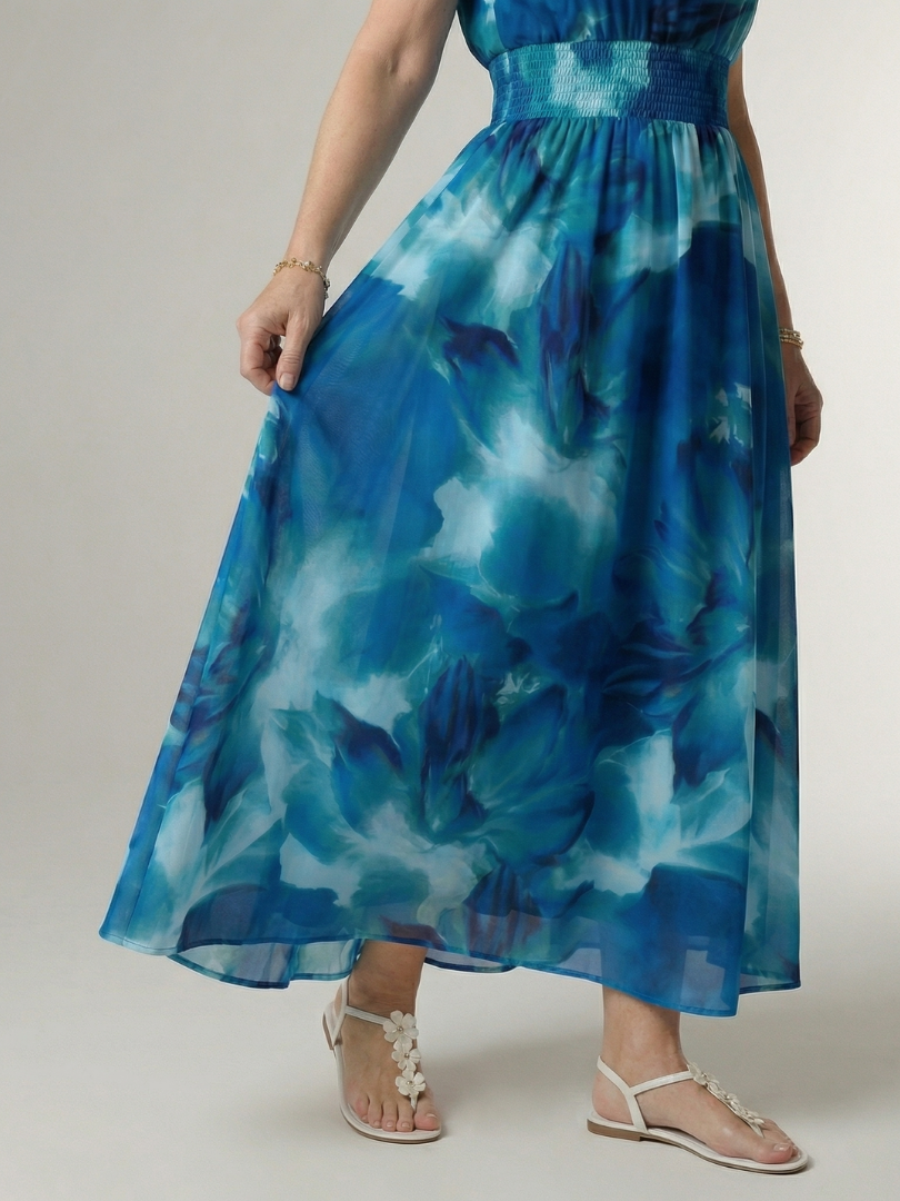 Sylin | Abito Midi con Scollo Americano