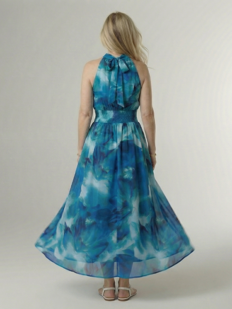 Sylin | Abito Midi con Scollo Americano
