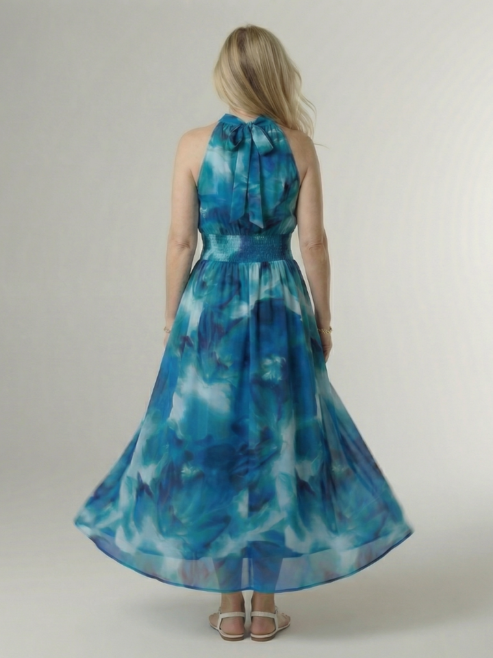 Sylin | Abito Midi con Scollo Americano