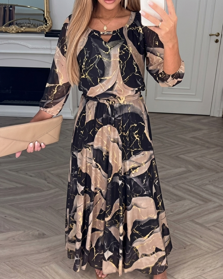 Chavelle | Abito in Chiffon con Stampa
