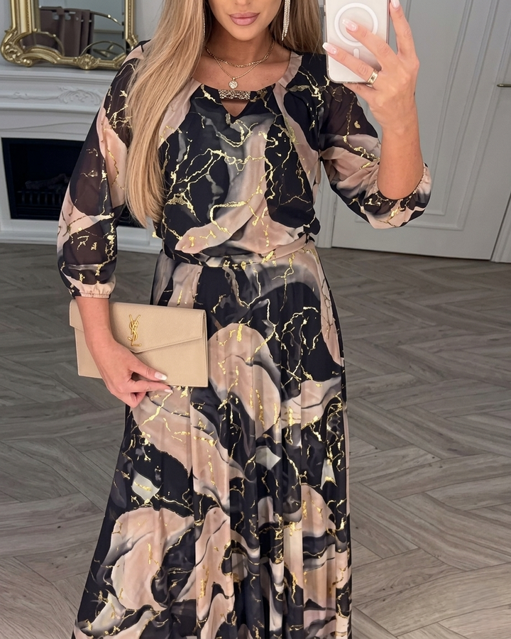 Chavelle | Abito in Chiffon con Stampa