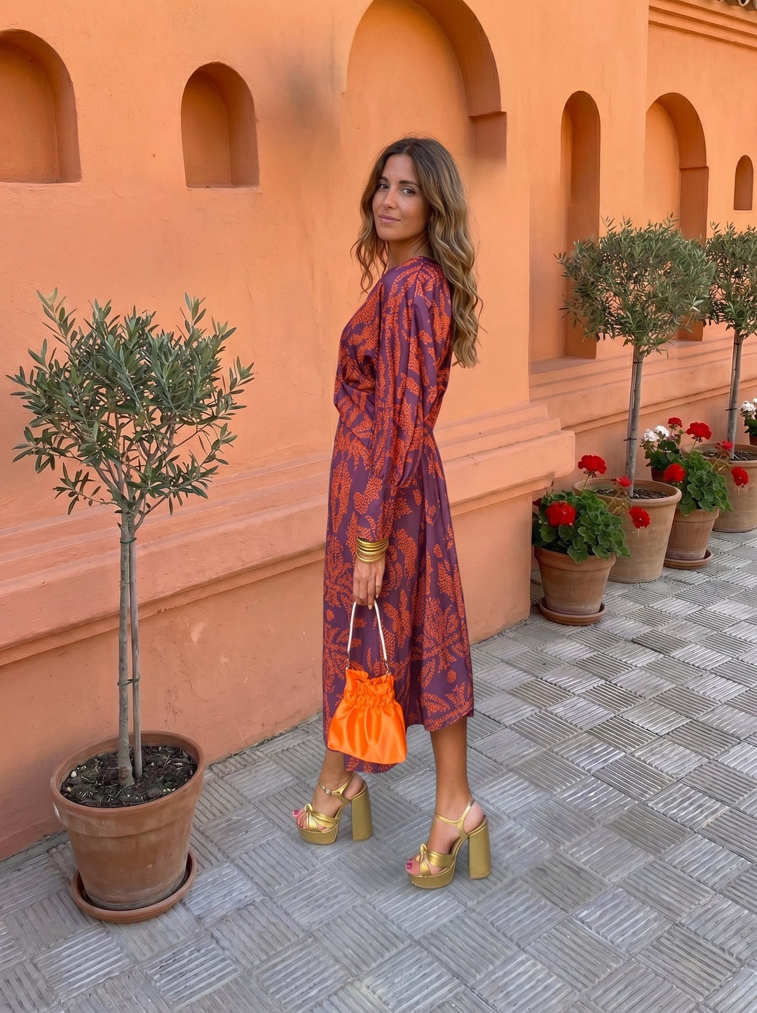 Silvia | Abito Midi con Stampa