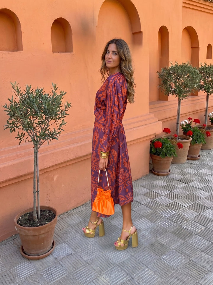 Silvia | Abito Midi con Stampa