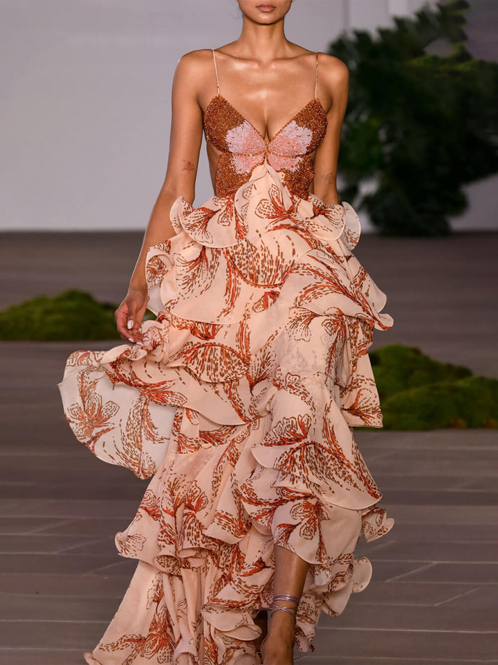 Mira | Abito Maxi Papillon Signature