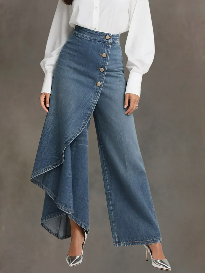 The Elara™ | Jeans a gamba larga