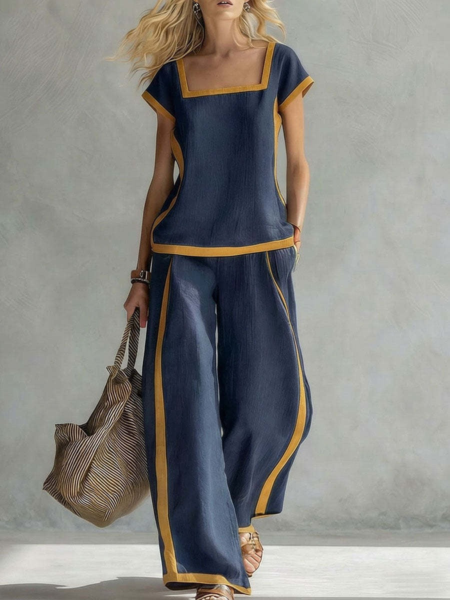 SERENA | COMPLETO ELEGANTE IN LINO A DUE PEZZI
