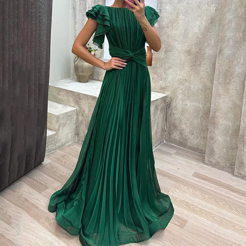 Rory | Pleated Evening Dress