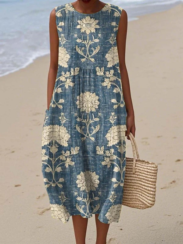 Belle | Abito midi floreale