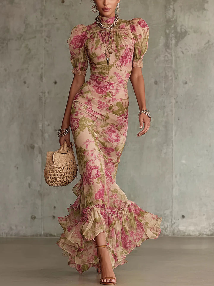 Rosalia | Abito Maxi Vintage a Rose