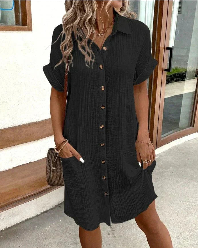 Dunya | elegante abito polo con cintura