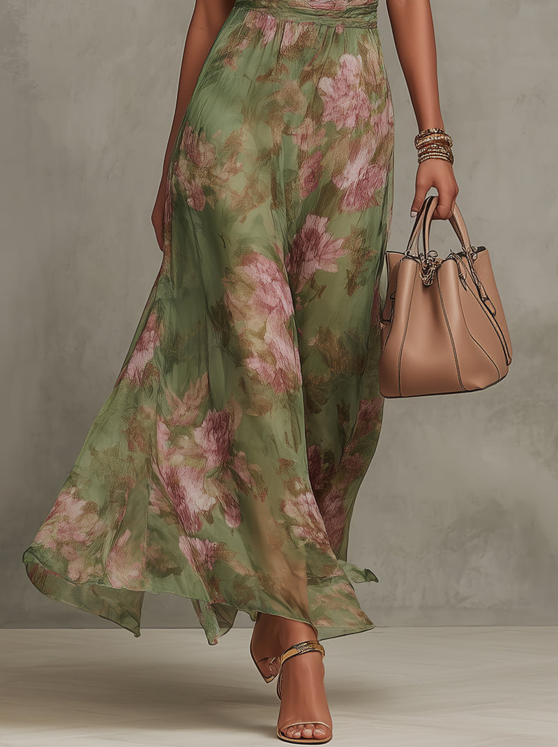 Sara™ Abito Elegante con Fiori