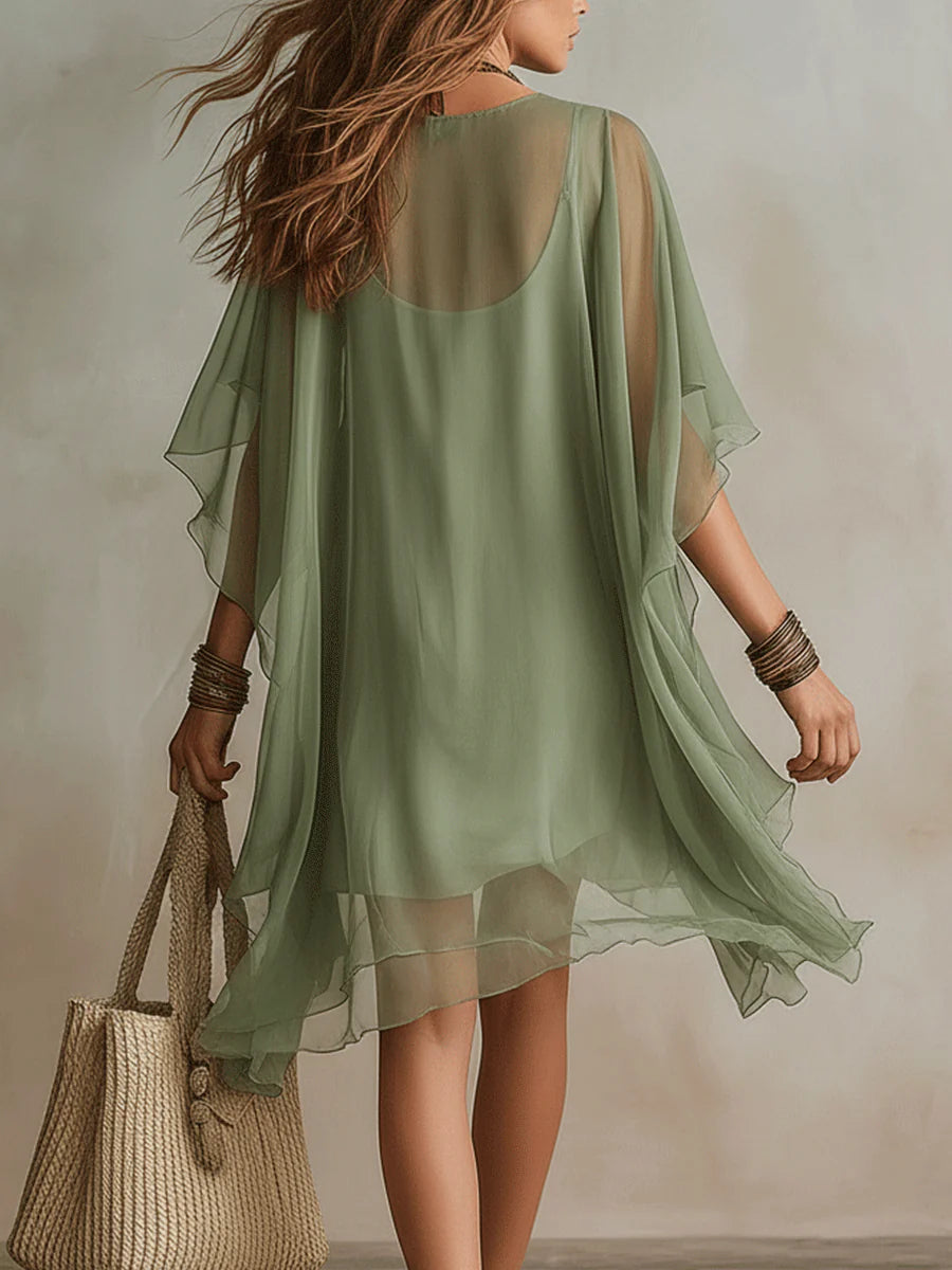Margherita | Abito Mini Floreale Verde