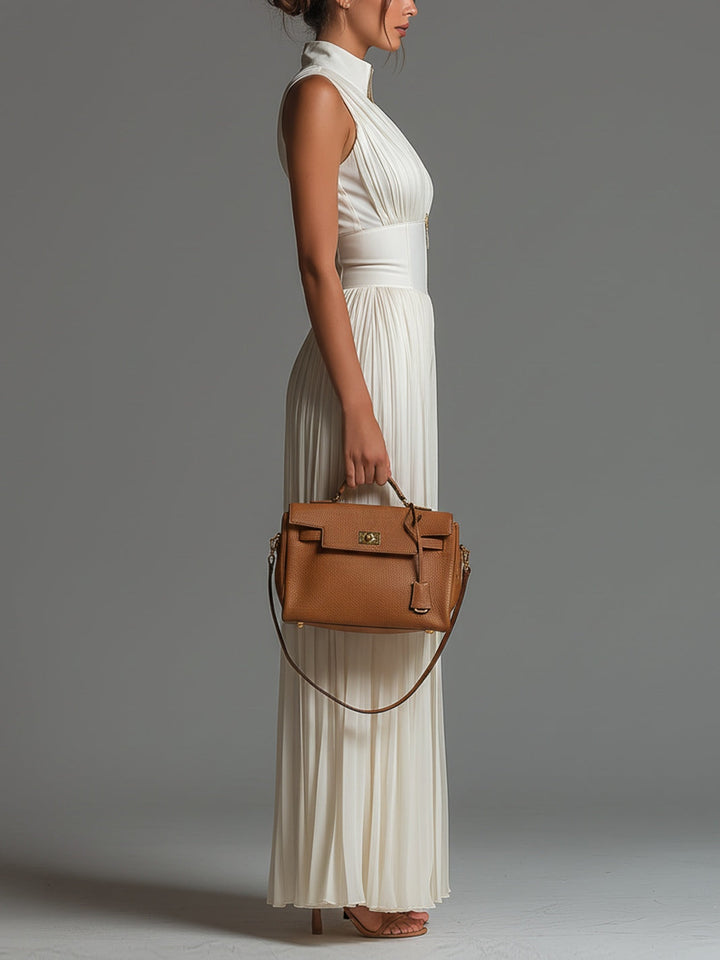 Bianca | Tuta Elegante in Chiffon Bianco