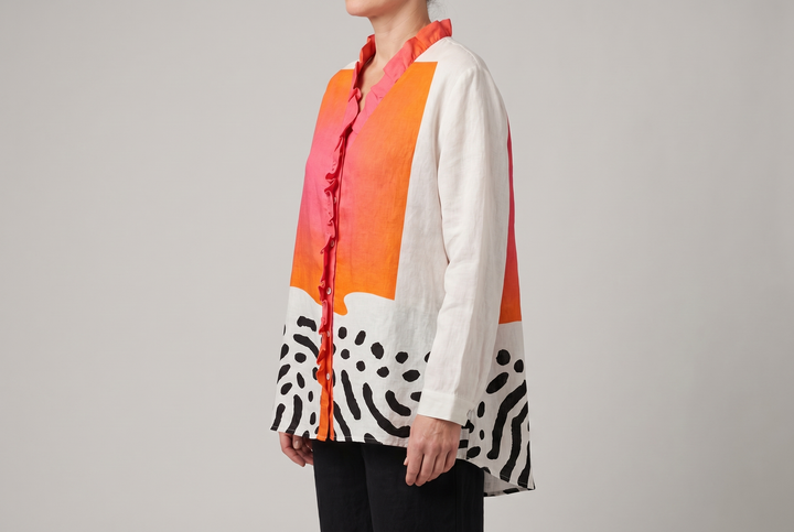 Melinda | Elegante Blusa de Verano en Lino