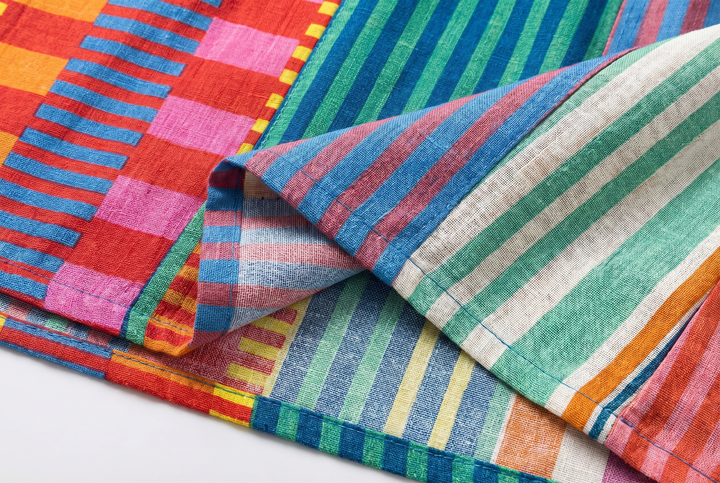 ELARA™ | MAXI ABITO PATCHWORK MULTICOLOR
