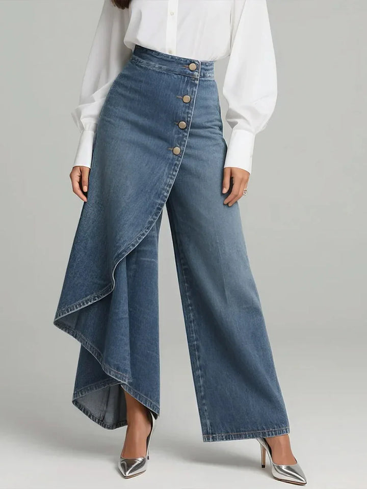 The Elara™ | Jeans a gamba larga