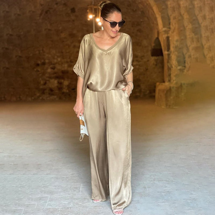 Pauline | Completo in raso lucido
