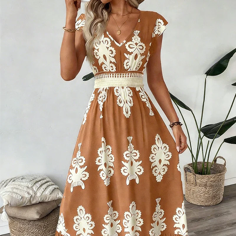 Candela | Abito Maxi Barocco