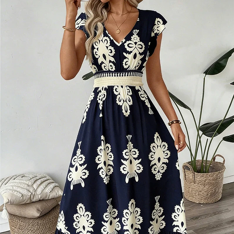 Candela | Abito Maxi Barocco