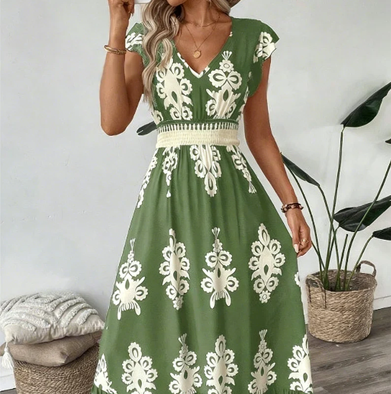 Candela | Abito Maxi Barocco